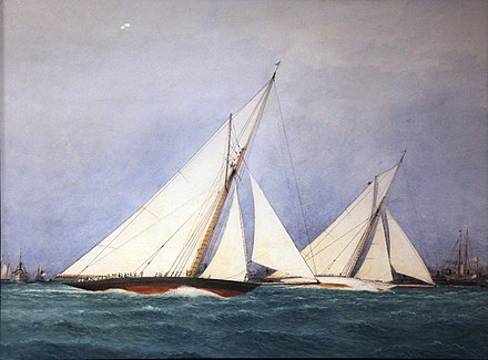 1893 America's Cup match between Vigilant and Valkyrie II