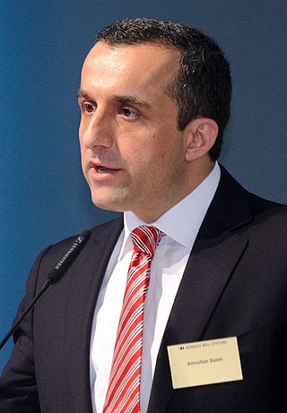 <span class="mw-page-title-main">Amrullah Saleh</span> First Vice President of Afghanistan from 2020 to 2021