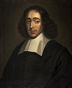 Anonymous portrait of the Dutch philosopher Baruch Spinoza. He was of Portuguese-Jewish origin. Anonymous - Portret van Baruch de Spinoza - MB01920 - Jewish Museum.jpg