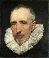 安東尼·范戴克的《科內利斯·范·德·吉斯特肖像畫》（Portrait of Cornelis van der Geest），37.5 × 32.5cm，約作於1620年，自1824年起收藏，來自約翰·朱利葉斯·安格斯坦的收藏[58]