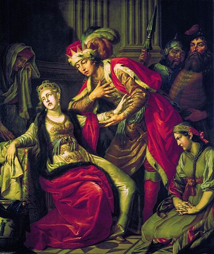 Vladimir I and princess Rahneda of Polatsk (painting of 1770)