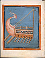 En una miniatura del manuscrit Aratea de Leiden (816)