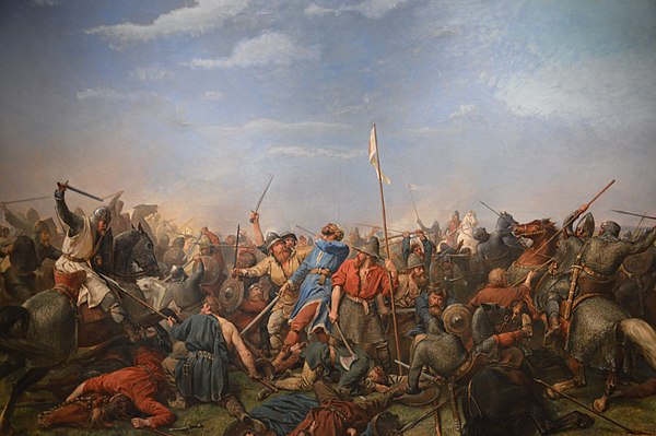 Battle of Stamford Bridge, 1870, by Peter Nicolai Arbo