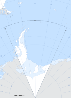 แผนที่อาร์เจนไทน์แอนตาร์กติกาตั้งแต่ปีคริสต์ศักราช 1950