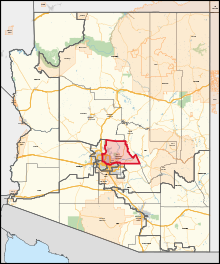 Description de l'image Arizona's 1st congressional district (since 2023).svg.