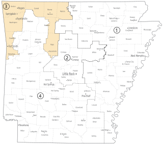 Description de l'image Arkansas-third-congressional-district.svg.