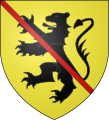 Coat of arms of Philip count of Vianden claiming the marquisat of Namur.