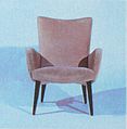 Walter Knoll, Polstersessel. Design: Arno Votteler 1952.