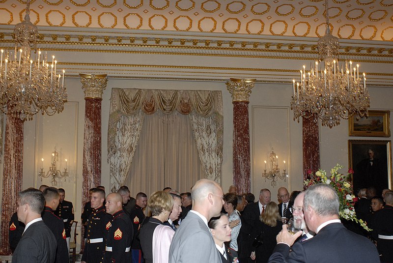 File:Assignment- 59-CF-DS-29087-06) Marine Corps Heritage Foundation reception, hosted by Secretary Condoleezza Rice, in Benjamin Franklin Room. (Among other dignitaries at the event, ho - DPLA - 578fd6f2501a26708d58cf301534b4a1.jpg