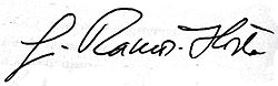José Manuel Ramos Horta aláírása