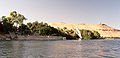 A view to the inbound felucca wharf on El Nabatat Island