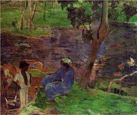 At the Pond, 1887, Van Gogh Museum, Amsterdam