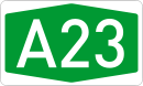 Autokinetodromos A23 number.svg