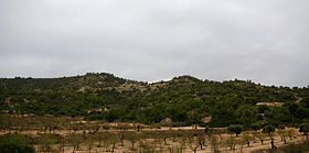 Pohled na Alto de los Auts z jihu.