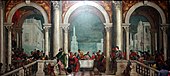 パオロ・ヴェロネーゼ 『レヴィ家の饗宴』(1573年), 555 x 1280 cm