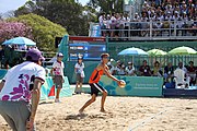 Deutsch: Beachvolleyball bei den Olympischen Jugendspielen 2018; Tag 11, 17. Oktober 2018; Jungen,Finale – Niederlande (Matthew Immers/Yorick de Groot)-Schweden (David Åhman/Jonatan Hellvig) 0:2 (20–22/15–21) English: Beach volleyball at the 2018 Summer Youth Olympics at 17 October 2018 – Final – Netherlands (Matthew Immers/Yorick de Groot)-Sweden (David Åhman/Jonatan Hellvig) 0:2 (20–22/15–21)