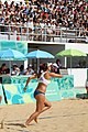 Deutsch: Beachvolleyball bei den Olympischen Jugendspielen 2018; Tag 11, 17. Oktober 2018; Jungen, Spiel um Platz 3 – USA (Devon Newberry/Lindsey Sparks)-Norwegen (Emilie Olimstad/Frida Berntsen) 1:2 (21–1/13–21/9–15) English: Beach volleyball at the 2018 Summer Youth Olympics at 17 October 2018 – Bronze Medal Match – USA (Devon Newberry/Lindsey Sparks)-Norway (Emilie Olimstad/Frida Berntsen) 1:2 (21–1/13–21/9–15)