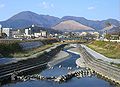 Mt.Tsurumi;鶴見岳、海岸からの遠景