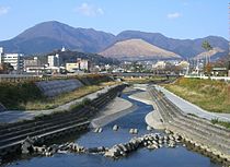 Mount Tsurumi v Beppu.