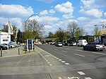 Im Hintergrund ein Teil der Hauptstraßenbrücke