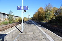 Bahnsteige, östliches Ende (2017)