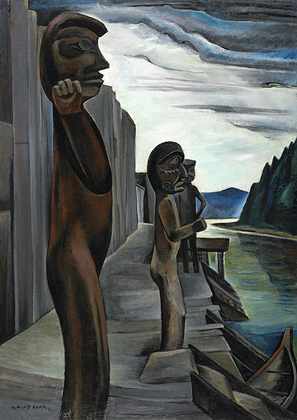 File:Blunden harbour totems Emily Carr.jpeg