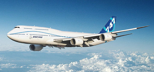 Boeing 747-8I render in flight