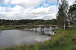Bridge to Mantansaari, former Kyttälä sawmill, Kokemäki, Finland.jpg