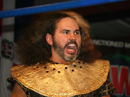 Hardy in a ring under his critically acclaimed Broken gimmick in 2017