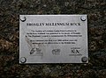 Bromley Millennium Rock in High Elms Country Park.