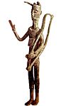 Neuragisk bronsstaty från Sardinien föreställande bågskytt.