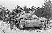 Hosszúcsövű StuG III G a keleti fronton. A rohamlövegek komoly szerephez jutottak az 1943-as harkovi ütközetben és hozzájárultak a németek harcászati sikeréhez