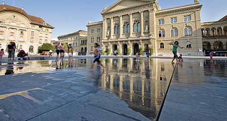 Bundesplatz Bern im Sommer