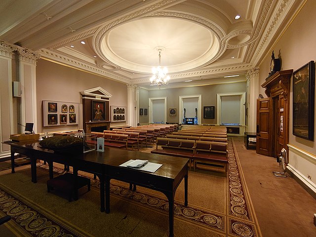 One of the rooms in the west wing used by the Society of Antiquaries