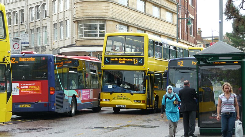 File:Buses in Bournemouth Gervis Place.JPG