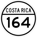 Roadshield of Costa Rica National Secondary Route 164