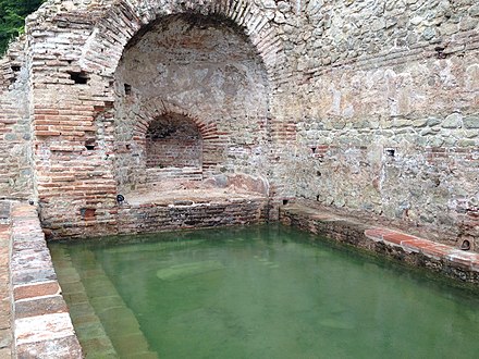 One of the preserved pools in the Thermae