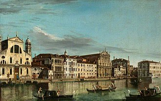 The Grand Canal: Santa Lucia and the Church of the Scalzi, Venice, 1740-1760, National Galleries Scotland