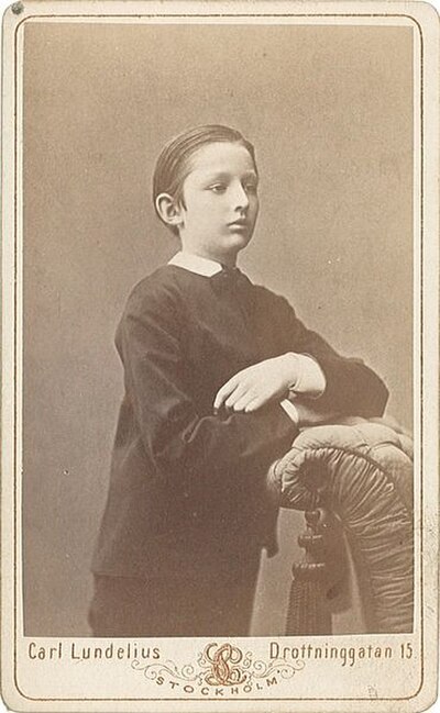 Prince Carl of Sweden and Norway as a child, 1869