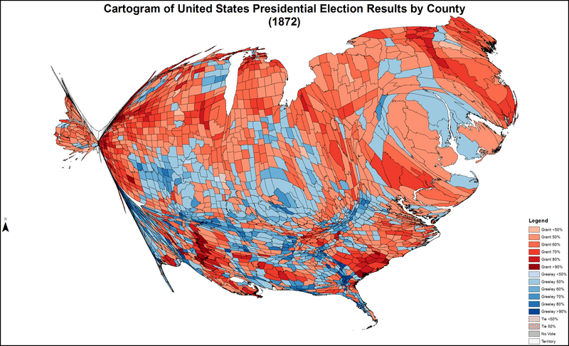 File:CartogramPresidentialCounty1872Colorbrewer.png