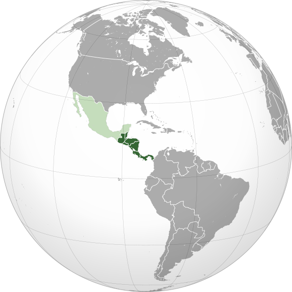 File:Central America (configurable orthographic projection).svg