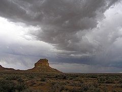Chaco Canyon Fajada Butte summer stormclouds.jpg