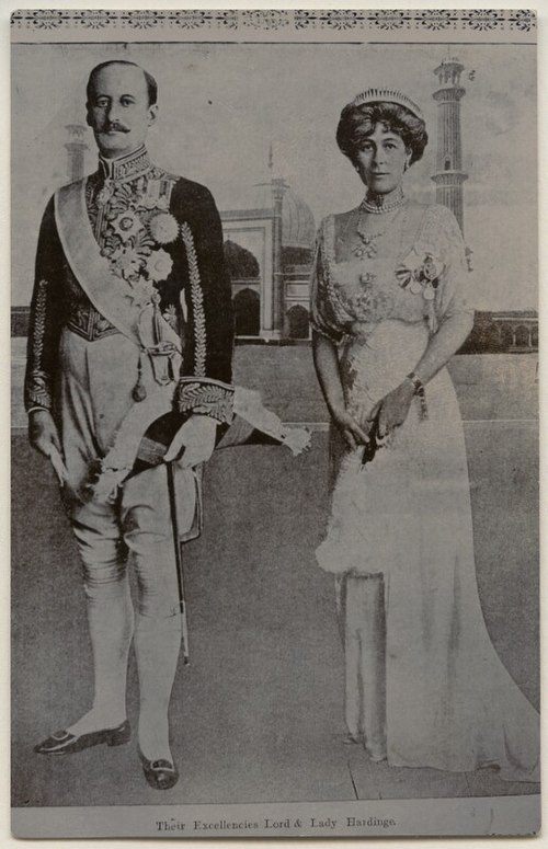 Hardinge and his wife Winifred during his term as Viceroy of India, ca. 1910–1916.