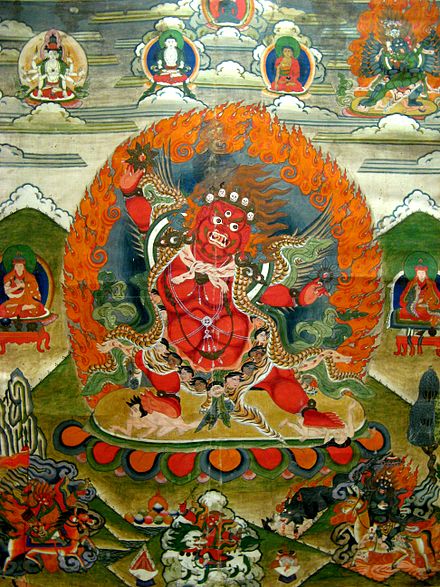 Thangka of a Dharmapala.