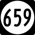 State Route 659 маркер