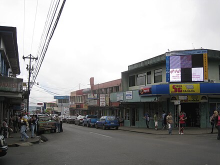 Corner of Calle 0 and Avenida 1 in the center of Quesada