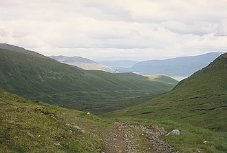 Blick vom Corrieyairack Pass nach Südosten