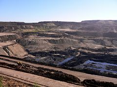 Coal mining in Inner Mongolia.
