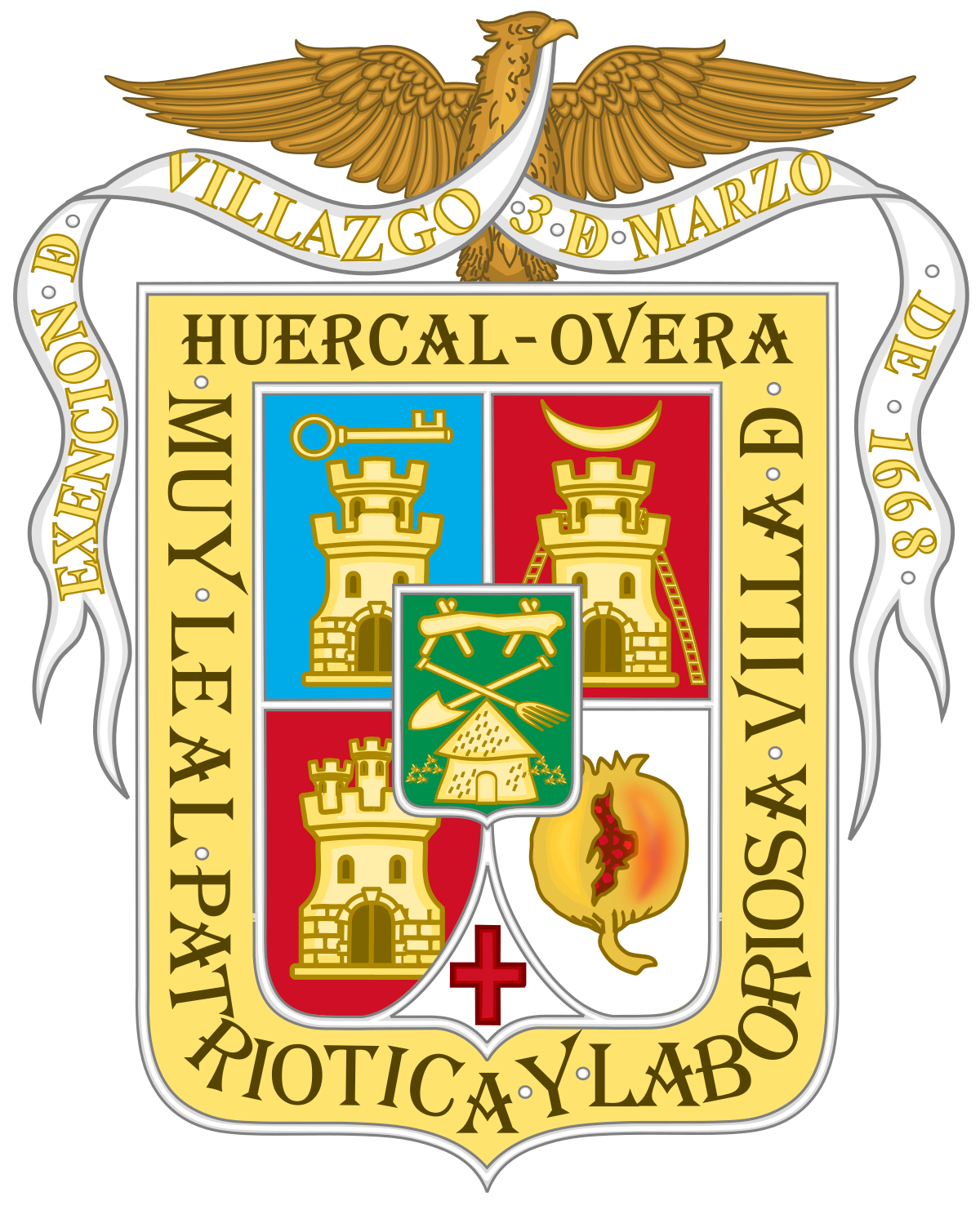 File Coat Of Arms Of Huercal Overa Svg Wikimedia Commons