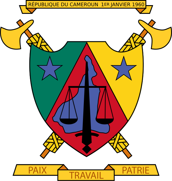 Archivo:Coat of arms of Cameroon old.svg